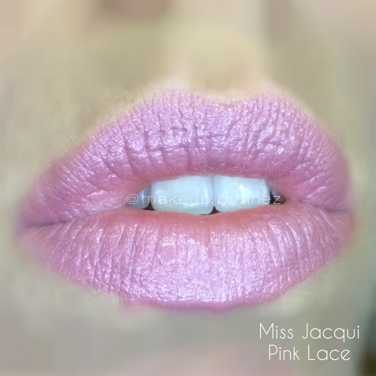 Miss Jacqui Pink Lace Satin Luxe