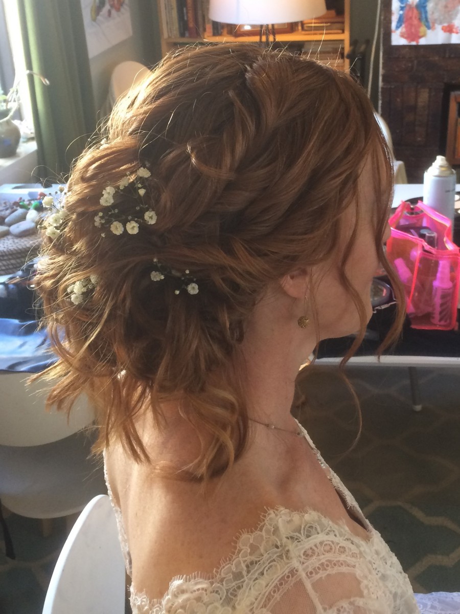 Chiara's hair at her wedding day!